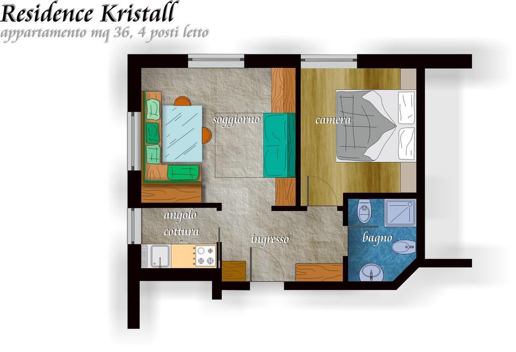 Residence Kristall- Fiemme Holidays Predazzo Zimmer foto